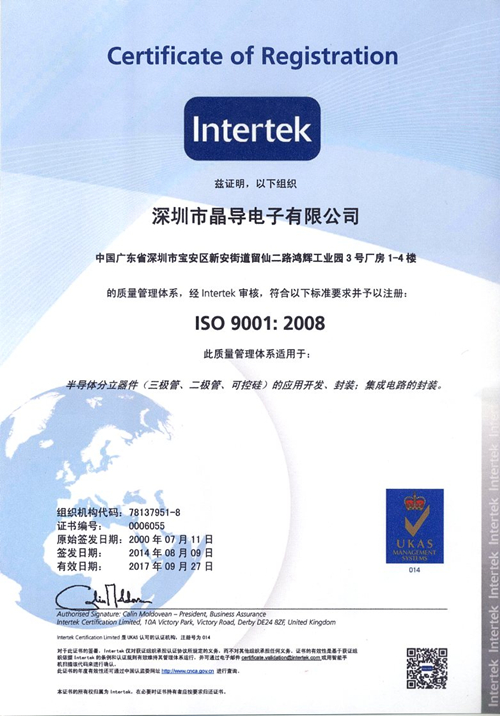 ISO 9001：2008